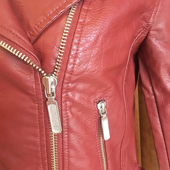 🔥NEW MARKDOWN🔥red/maroon motorcycle jacket🔥NWT - Picture 2 of 8